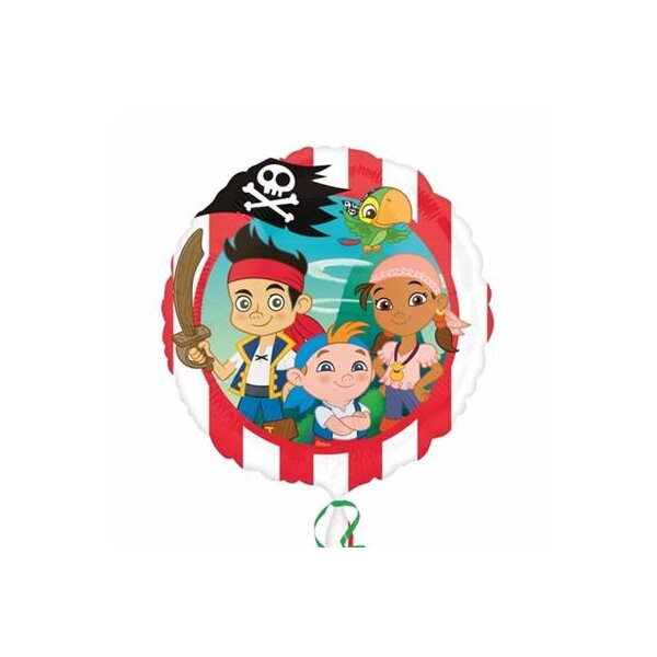 Folienballon - Motiv Jack und die Nimmerland Piraten - S - 45 cm / 0,02 m³