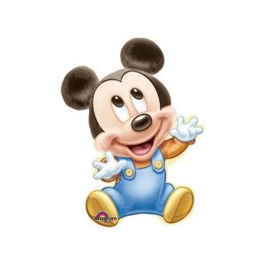 Folienballon - Figur Mickey Maus Erster Geburtstag - XXL...