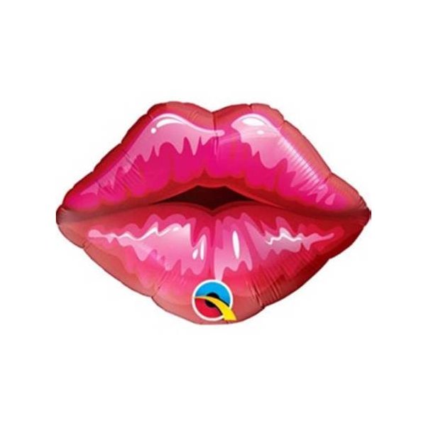 Folienballon Big Red Kisses Lips - XXL - 75cm/0,06m³
