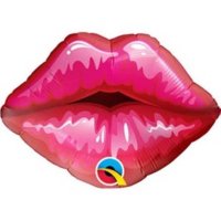 Folienballon Big Red Kisses Lips - XXL - 75cm/0,06m³