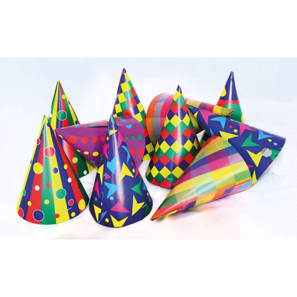 Partyhütte Multicolor 10 Stück farbig sortiert