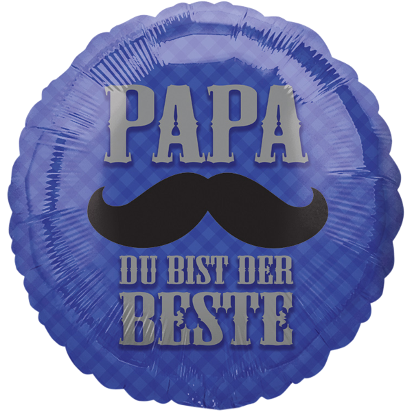 Folienballon - Motiv Papa, du bist der Beste - S - 43 cm...
