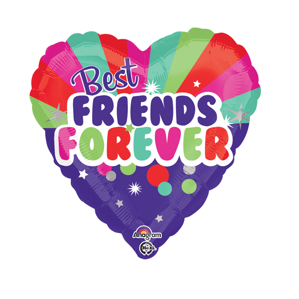 Folienballon - Motiv Best Friends Forever - S - 45 cm /...