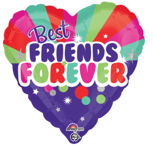 Folienballon - Motiv Best Friends Forever - S - 45 cm /...