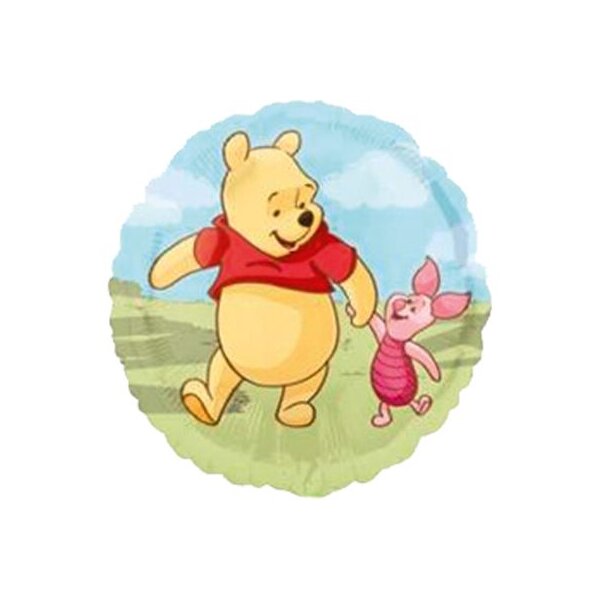 Folienballon - Motiv Winnie Puuh & Ferkel Freundschaft - S - 45 cm / 0,02 m&sup3;