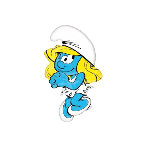 Folienballon - Figur Schlumpfine - XXL - 45 x 71 cm /...