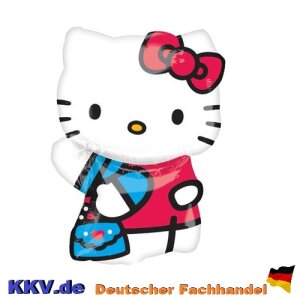 Folienballon - Figur Hello Kitty mit Tasche - XXL - 43 x...