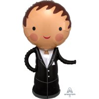 Folienballon - Figur Br&auml;utigam - XXL - 101 cm / 0,07 m&sup3;