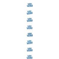 Girlande - Happy Birthday -  blau, 152,4cm, (6)