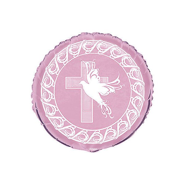 Ballon Dove Cross Rosa