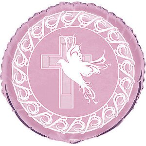 Ballon Dove Cross Rosa