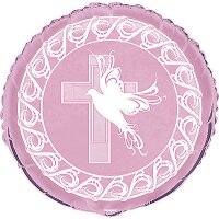Ballon Dove Cross Rosa