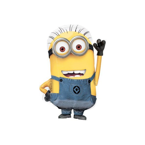 Folienballon - Figur Minion - XL - 40 x 63 cm / 0,05 m³