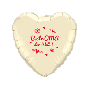 Folienballon - Motiv Beste Oma der Welt - S - 45 cm /...