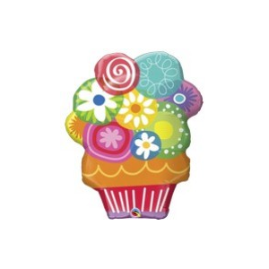Folienballon - Figur Blumenstrauß im Topf - XXL -...