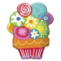 Folienballon - Figur Blumenstrauß im Topf - XXL - 86 cm / 0,07 m³