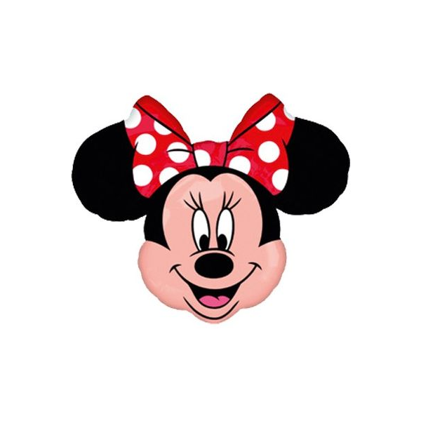 Folienballon - Figur Minnie Maus Kopf - XXL - 53 cm /...
