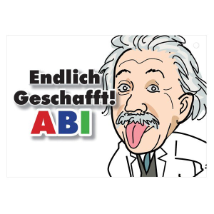 Ballonflugkarte Endlich Geschafft! ABI