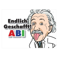 Ballonflugkarte Endlich Geschafft! ABI