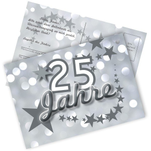 Ballonflugkarte 25 Jahre silber