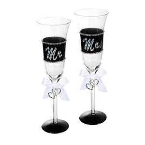 Sektgl&auml;ser Mr und Mrs, (PP)