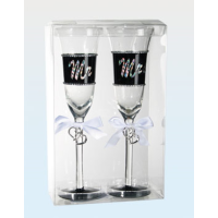 Glas - Sektgläser Mr und Mrs glas (2)