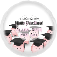 Ballon Tschüss Schule - XXL/Folie - 70cm/0,07m³