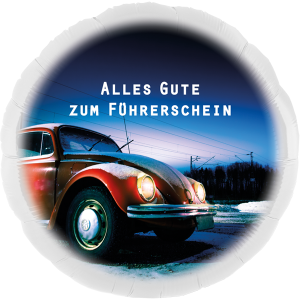 Folienballon - Motiv Alles Gute zum F&uuml;hrerschein - S...