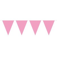 Wimpelkette Baby rosa - ca 10 meter