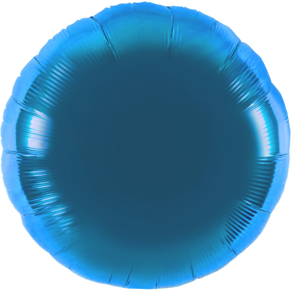 Folienballon - Rund hellblau - S - 45 cm / 0,02 m³