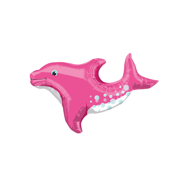 Ballon Delfin pink - XXL/Folie - 71cm /0,07m³