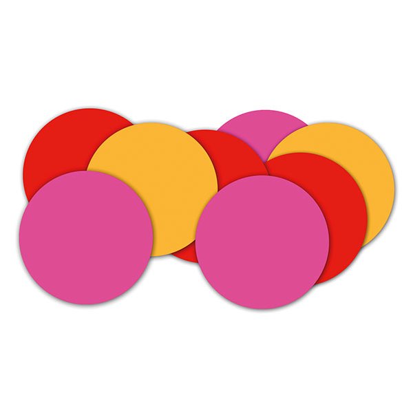 Konfetti - rot - pink -orange - 4cm, 60g