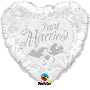 Folienballon - Motiv Just Married - XXL - 92 cm / 0,09...