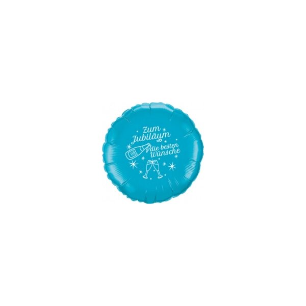 Ballon Zum Jubiläum die besten Wünsche blau