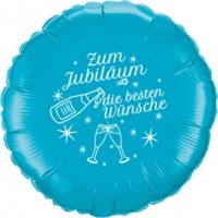 Ballon Zum Jubiläum die besten Wünsche blau