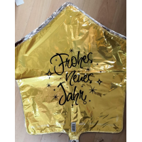 Folienballon - Motiv Frohes Neues Jahr gold - S - 43 cm / 0,02 m³