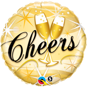 Folienballon - Motiv Cheers - S - 45 cm / 0,02 m&sup3;