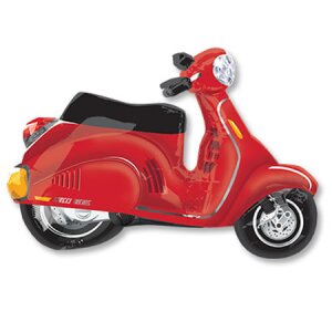 Folienballon - Figur Roller Rot - L - 60 cm / 0,06 m³