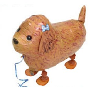 Folienballon - Airwalker Hund Pudel - S - 50cm/0,03m³