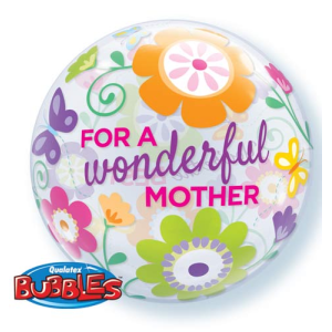 Single Bubble Ballon - Motiv For a wonderful Mother - XL...