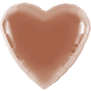 Folienballon - Herz Rosegold - S - 45 cm / 0,02 m³