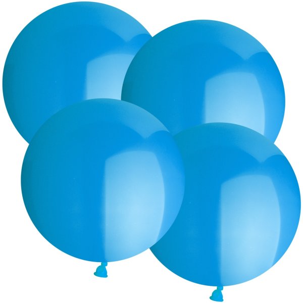 Latexballon Hellblau - XL/Latex - 50cm/0,06m³