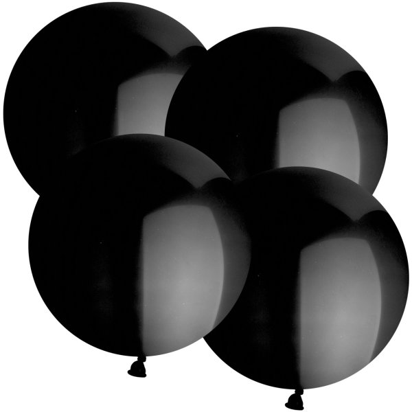 Latexballon Schwarz - XL/Latex - 50cm/0,06m³