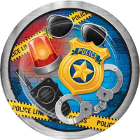 Teller  - Polizei-Party, ca.23cm (8)