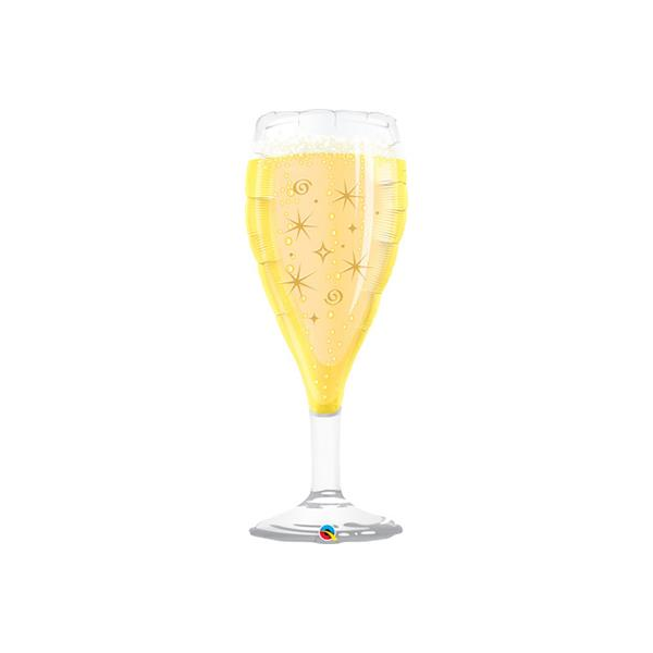 Folienballon - Figur Champagne Glas I - XXL - 99 cm / 0,07 m³