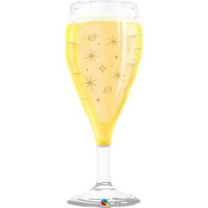 Folienballon Champagne-Glas I - XXL - 99cm/0,07m&sup3;