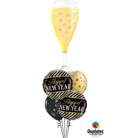 Folienballon - Figur Champagne Glas I - XXL - 99 cm / 0,07 m³