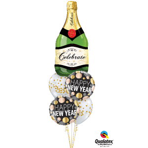 Folienballon - Figur Champagne Flasche - XXL - 99 cm /...