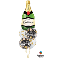 Folienballon Champagne-Flasche - XXL - 99cm/0,07m³