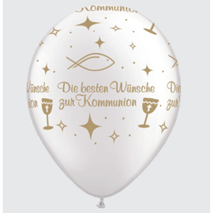 Latexballon - Motiv Die besten Wünsche zur Kommunion